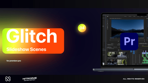 Glitch Slideshow Scenes Vol. 04 for Premiere Pro