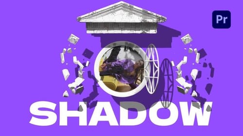Shattered Architectural Text Opener with Dynamic Shadows