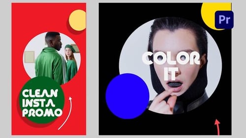 Colorful Dynamic Social Media Opener with Geometric Circles