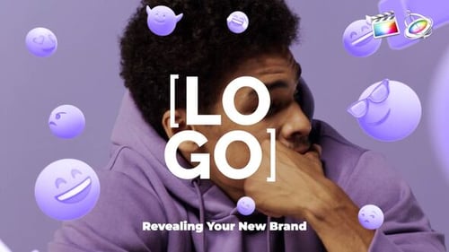 Dynamic 3D Social Media Logo Opener with Icon Animation