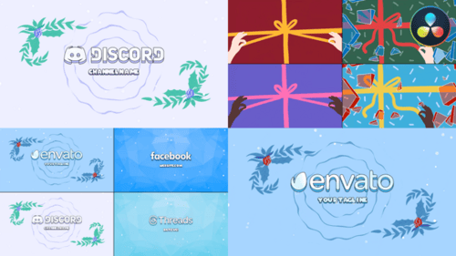 Christmas Gift Unboxing Logo Opener Pack | DaVinci Resolve