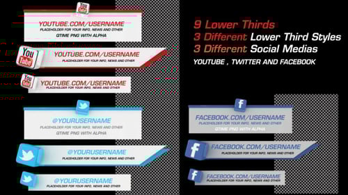 Facebook Style Lower Thirds