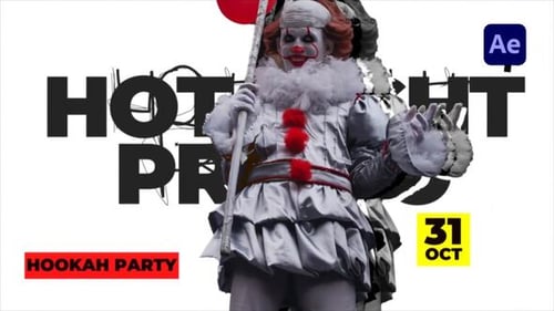 Dynamic Christmas Party Promo with Glitch Effects