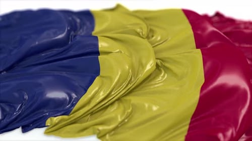 Realistic National Flag Waving Loop Animation