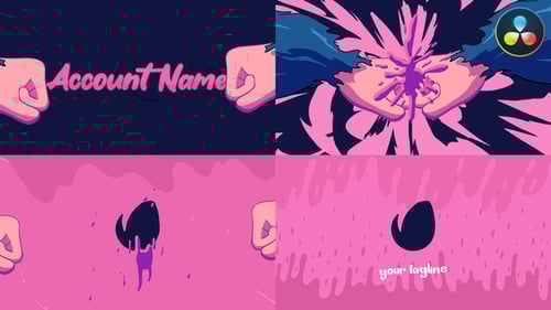 Dynamic Fluid Splash Logo and Text Reveal Animation