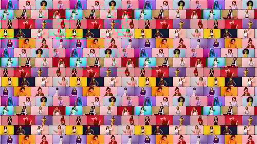 Dynamic Mosaic Grid Photo Video Opener