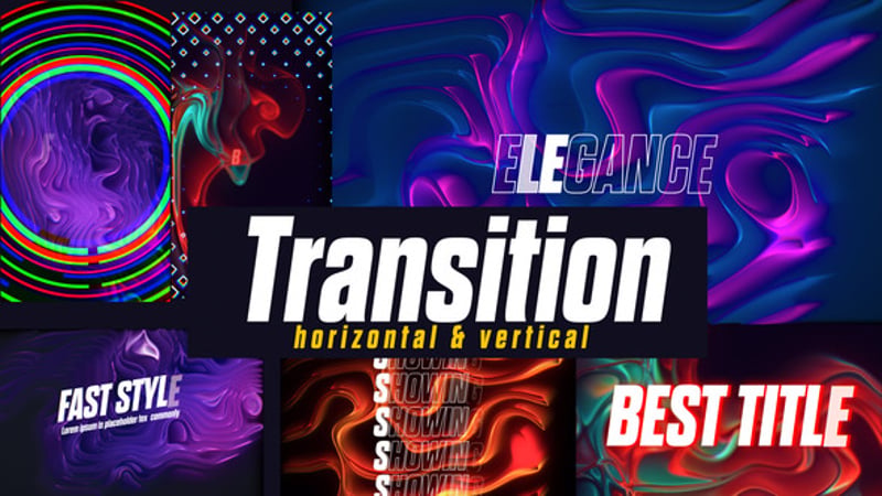 Transition Pack - 70, Broadcast Packages ft. wipe transitions & cube ...