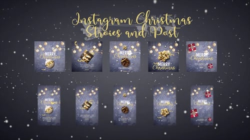 Christmas instagram stories and post