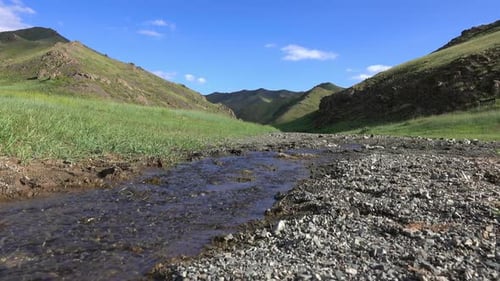 Landscapes of Mountain and River in Mongolia