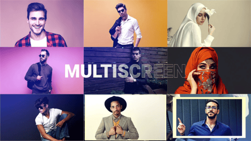Modern Dynamic Multi-Screen Opener Slideshow with Kinetic Text