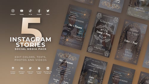 Golden Romantic Vertical Instagram Stories