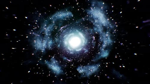 Cosmic Starlight Warp Speed Tunnel Background Animation