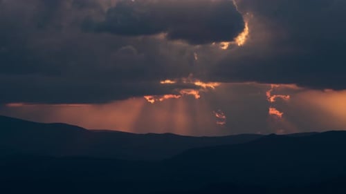 Sky timelapse at sunset