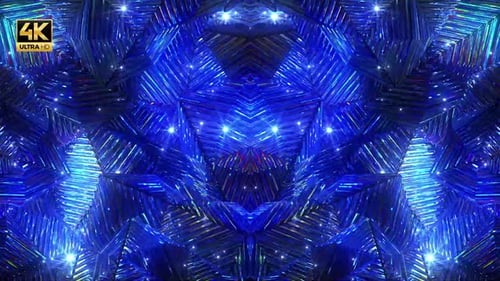 Blue Crystal Boxes 4K