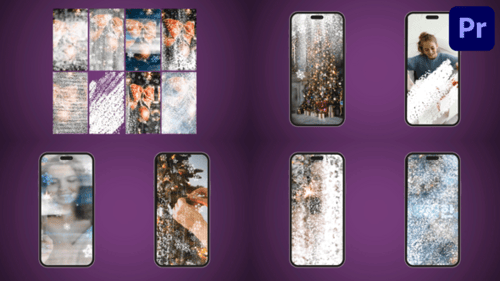 Seamless Snow Transitions for Winter Holiday Stories