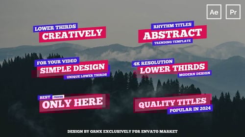 Dynamic Lower Thirds with Bold Kinetic Text Animation