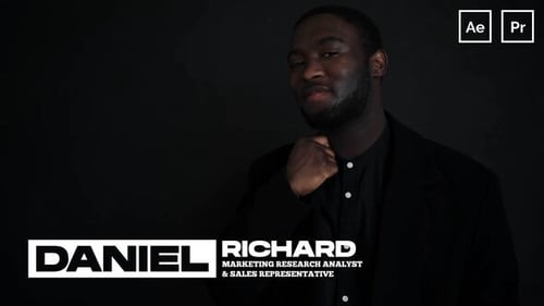 Clean Professional Lower Thirds for Corporate Video Projects