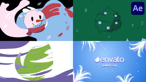 Christmas Morphing Logo for After Effects