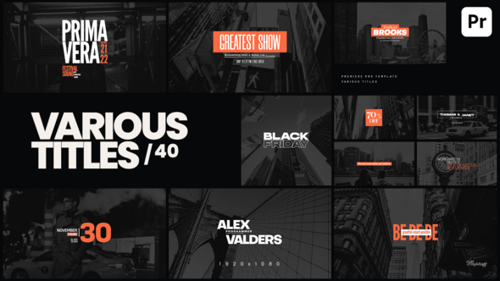 Modern Animated Titles with Clean Kinetic Typography