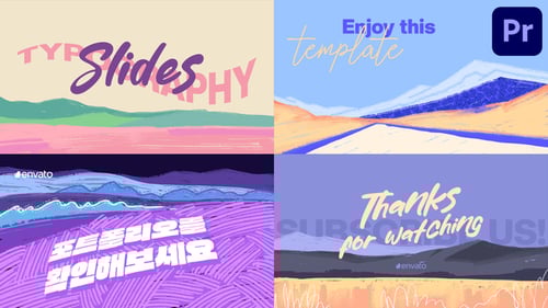 Colorful Animated Typography with Fluid Transitions
