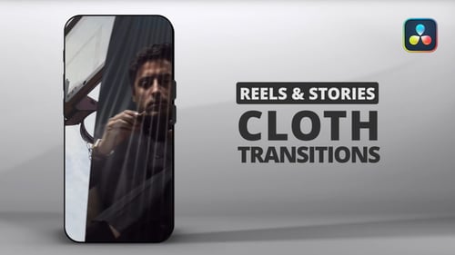 Vertical Cloth Transitions for DaVinci Resolve