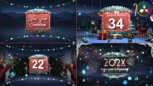 New Year Countdown for DaVinci Resolve