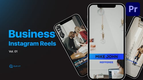 Business Instagram Reels for Premiere Pro Vol. 01