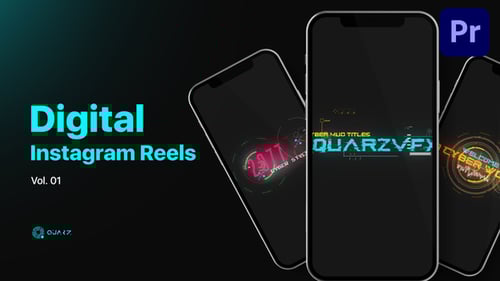 Digital Instagram Reels for Premiere Pro Vol. 01