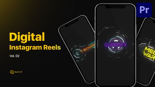 Reels digitales de Instagram para Premiere Pro Vol. 02