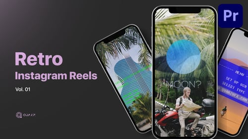Retro Instagram Reels for Premiere Pro Vol. 01