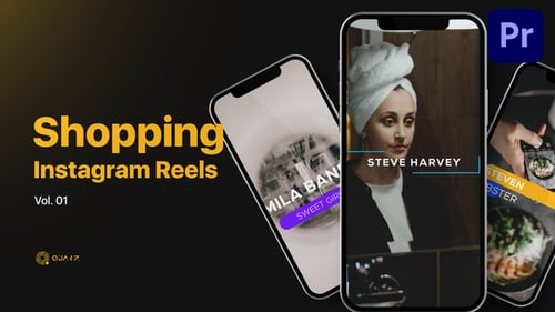 Shopping Instagram Reels for Premiere Pro Vol. 01