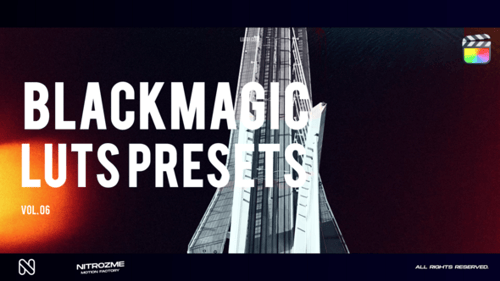 Blackmagic Cinematic LUTs Presets for Final Cut Pro X