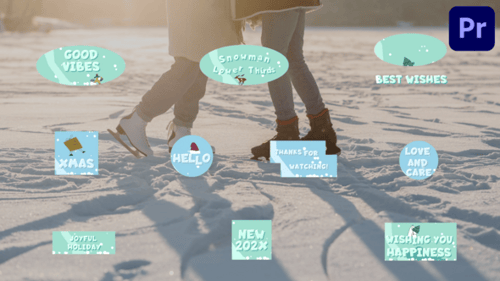 Snowman Lower Thirds | Premiere Pro MOGRT