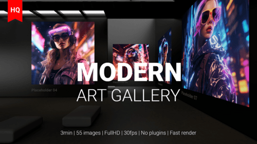 Modern Art Museum Gallery AI Traditional Art NFT Exhibition