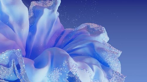 Sparkling Crystal Flow Logo Reveal Animation