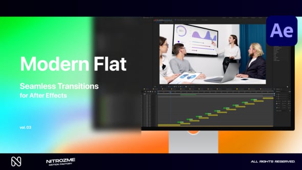 Modern Flat Transitions Vol. 03, Elements ft. all in one & apple - Envato