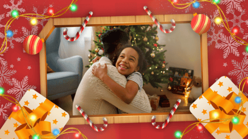 New Year Celebration Photo Slideshow with Decorative Elements