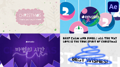 Animated Christmas Greeting Titles and Lower Thirds