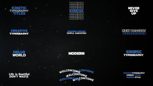 Kinetic Typography Titles | AE