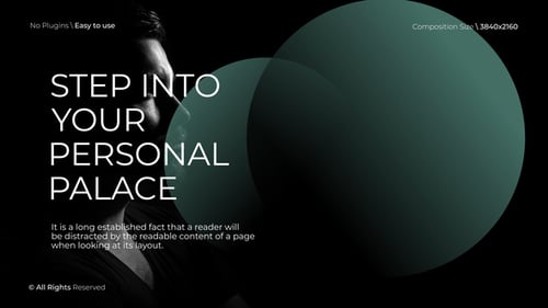 Dynamic Minimal Typography Titles with Abstract Spheres