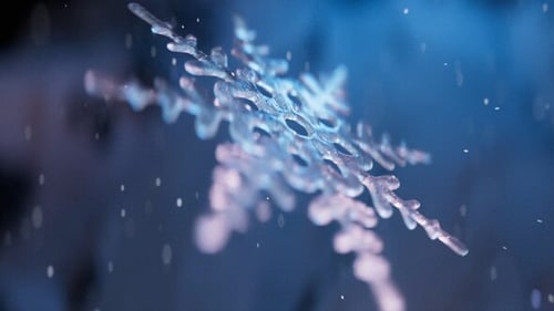 Ice Snowflake Logo Reveal