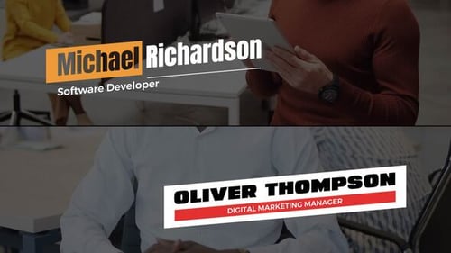 Modern Animated Lower Thirds for Professional Video