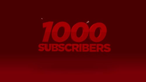 Dynamic 3D YouTube Subscribe Goal Animation