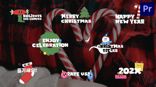 Christmas And New Year Titles for Premiere Pro