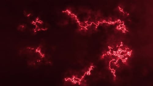 Abstract Red Electrical Current Glowing Energy Motion Background