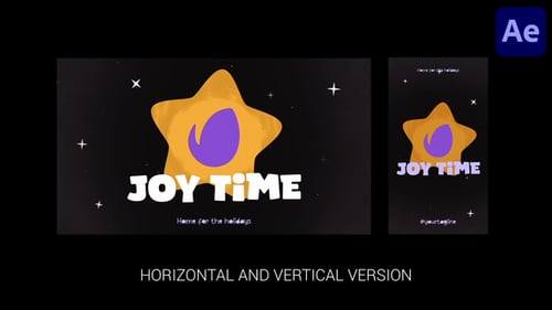 Animated Christmas Logo Reveal with Festive Morphing Shapes