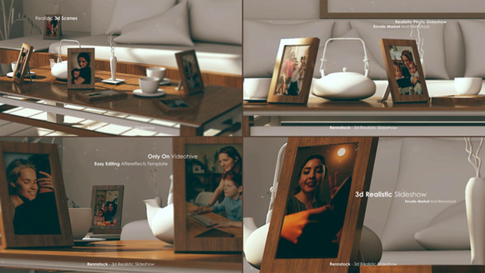 3D Realistic Photo Frame Slideshow for Cherished Memories, Video ...