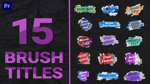 Brush Titles Pack MOGRT