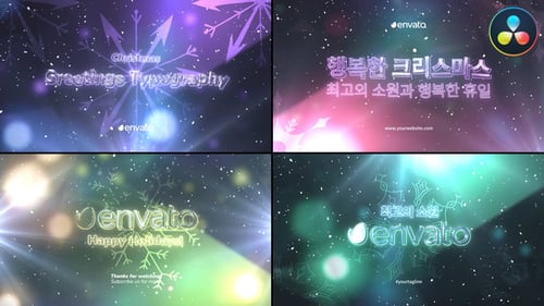 Festive Holiday Greetings with Glowing Neon Typography