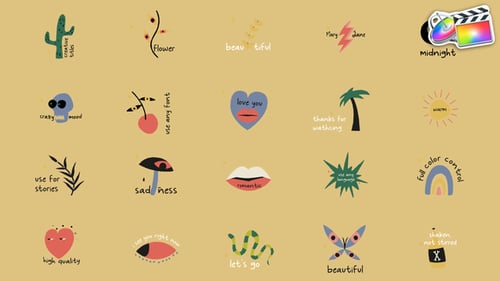 Colorful Lyric Titles | FCPX
